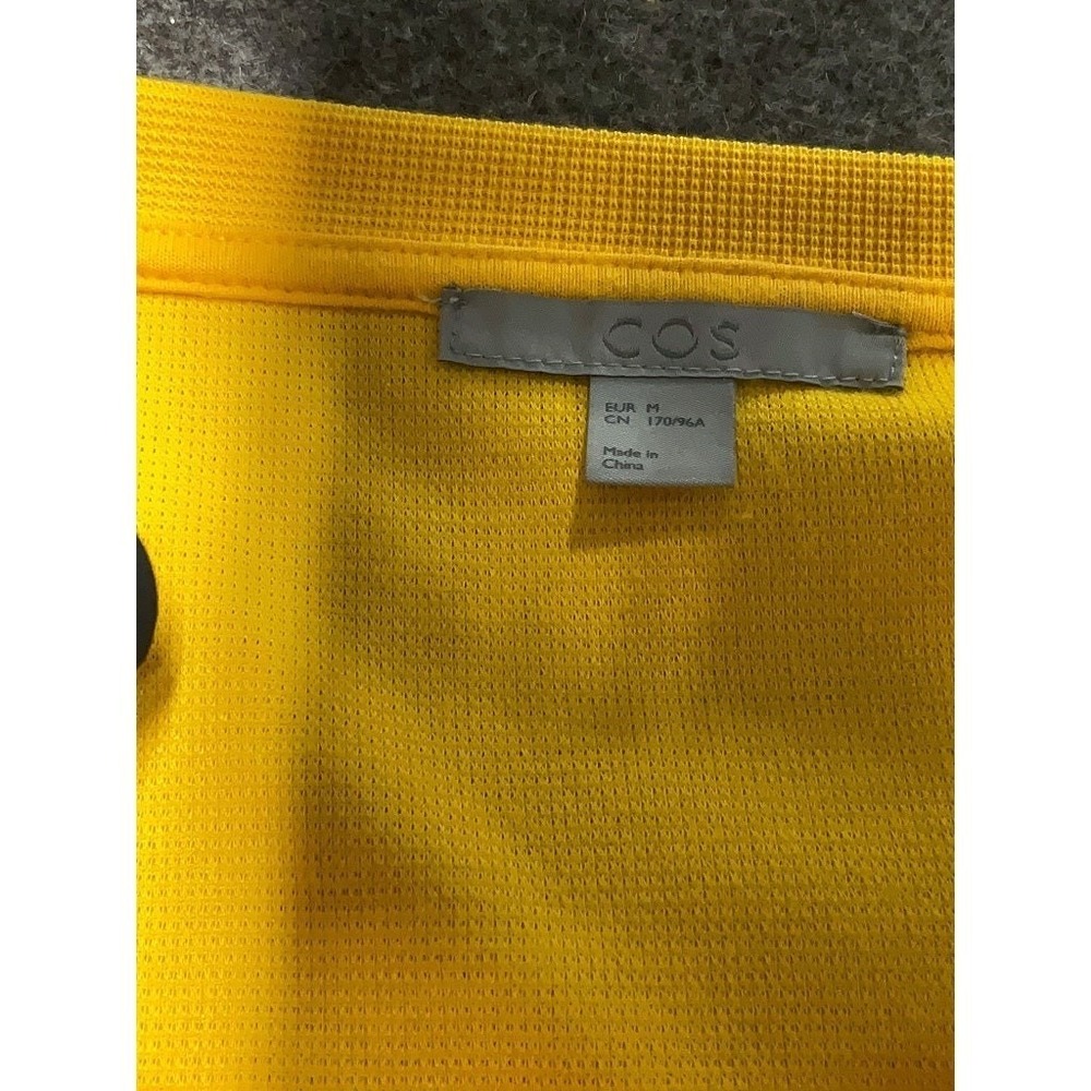 COS M Colorblock Tunic Oversized Minimalist Modern Mixed Media Knit Poplin  $149 - Picture 4 of 9